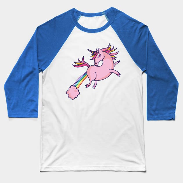Unicorn Farts Baseball T-Shirt by Angelandspot